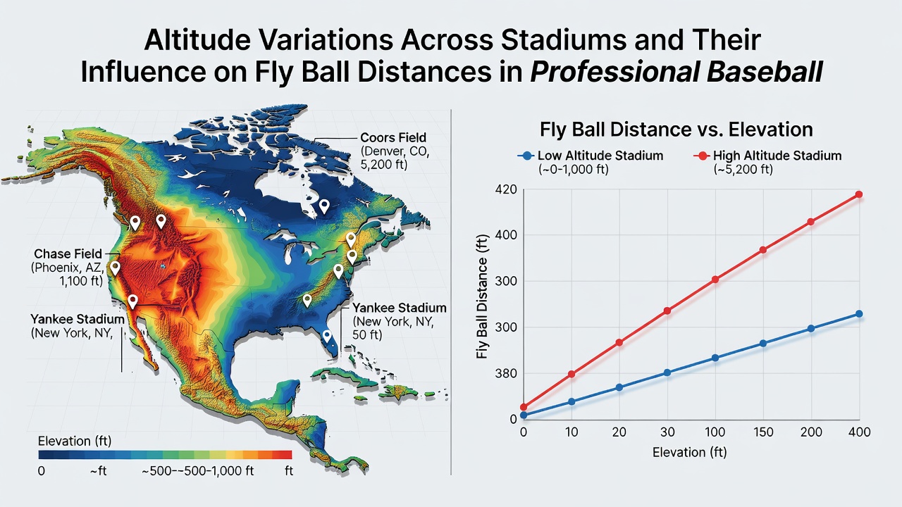 Data-analyse van fly ball afstanden in verschillende elevaties ondersteunt voorspellingen in honkbalweddenschappen