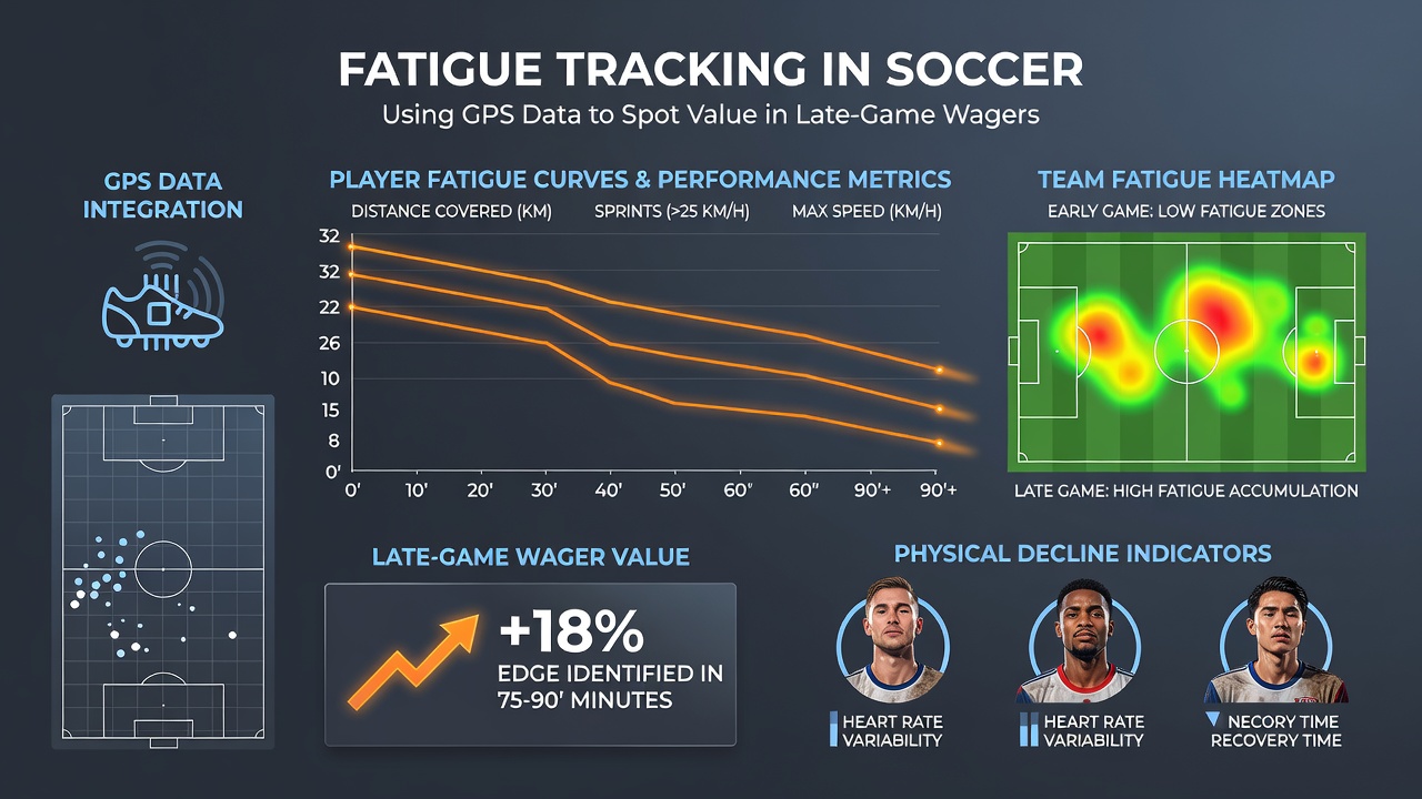 Analyse van GPS-data op een scherm tijdens een voetbalwedstrijd