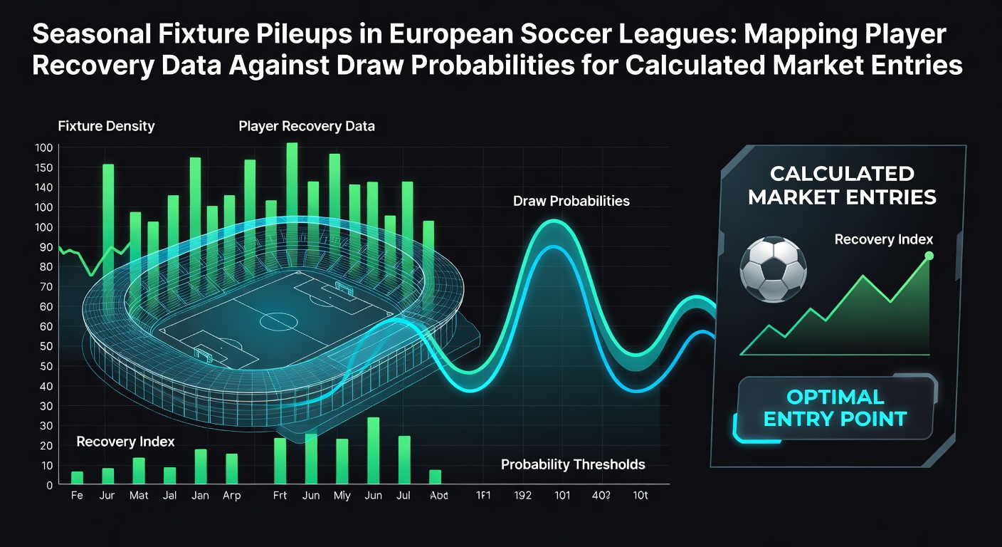 Overzicht van Europese voetbalcompetities met visuele weergave van wedstrijddrukte en herstelfactoren in de seizoenen tot 2026
