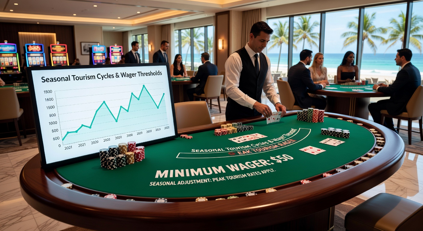 Data over sessieduur en inzetdrempels in resort baccarat