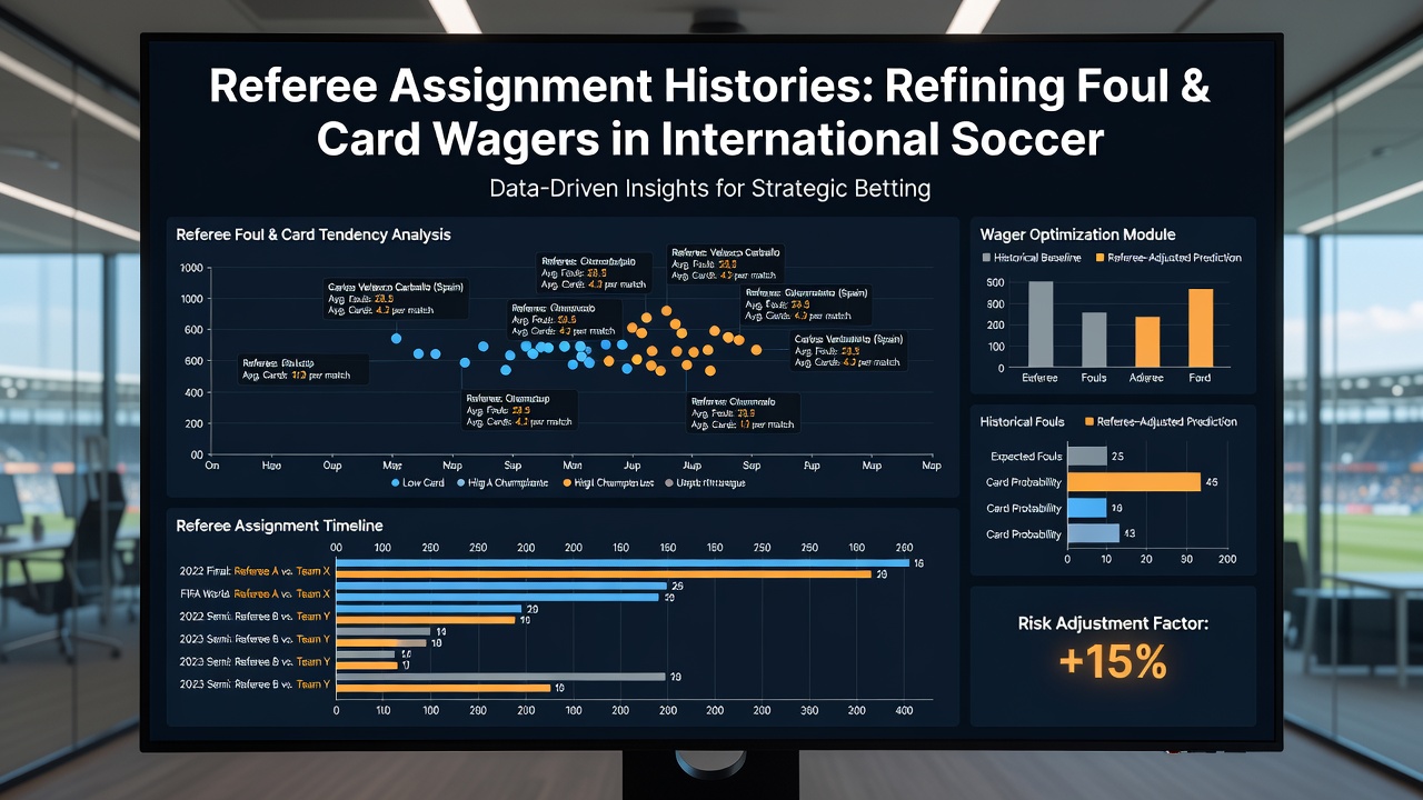 Analyse van scheidsrechtergeschiedenis in internationale voetbalwedstrijden