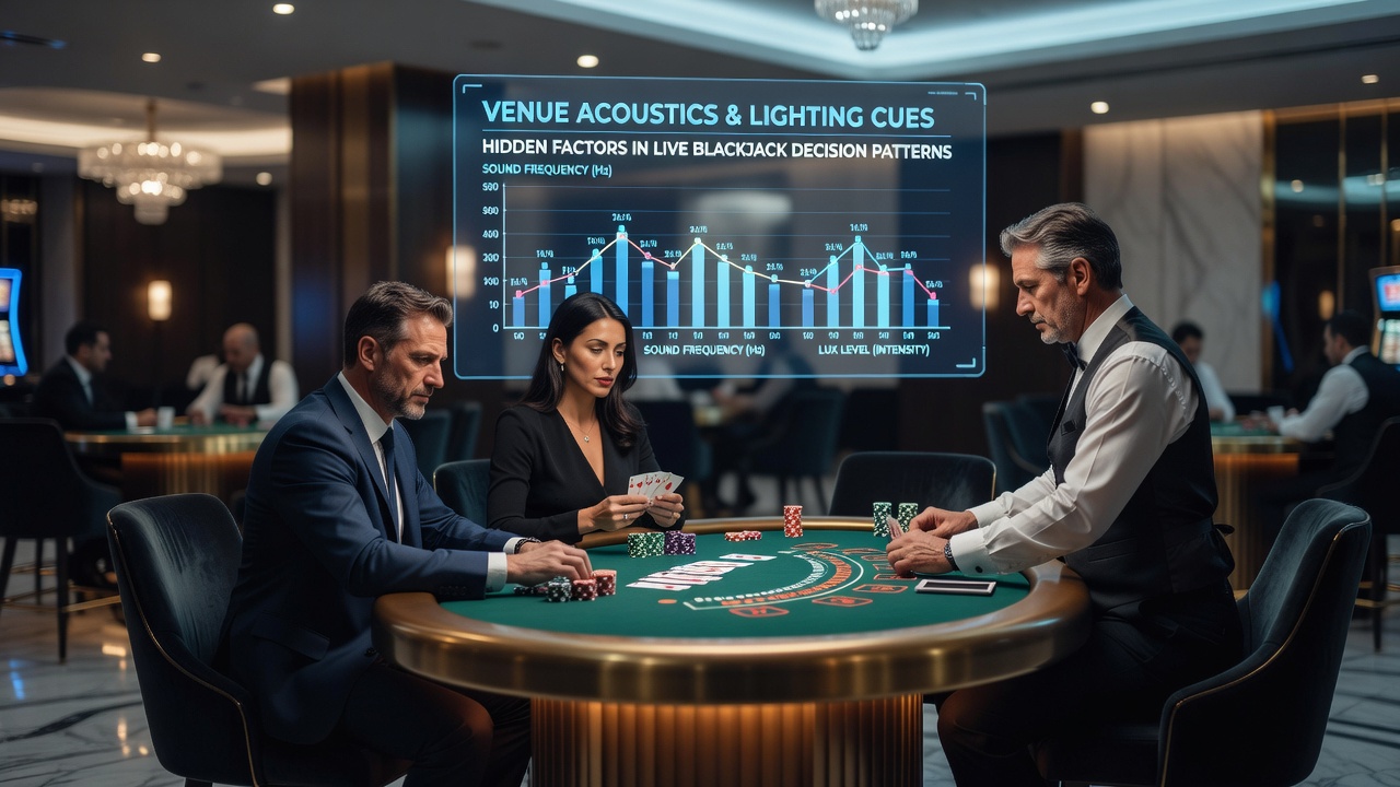 Detailopname van casino verlichting boven een blackjack tafel met spelers in actie
