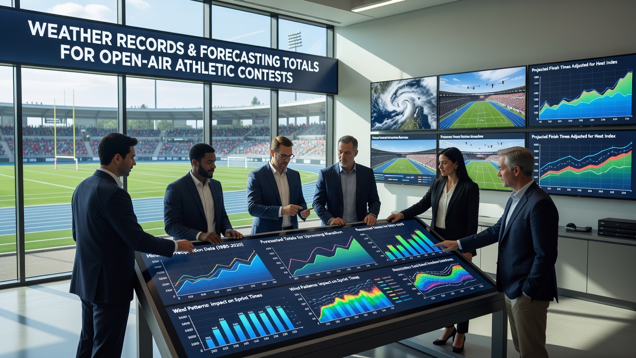 Analyse van historische temperatuur- en neerslagdata in relatie tot sportuitslagen